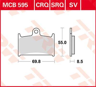TRW All Round Sintered Metal Brake Pads For Indian Chief 111 2014-2017 Front