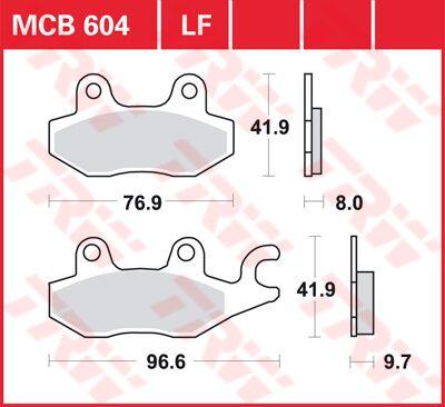 TRW All Round Sintered Metal Brake Pads For Cagiva Canyon 500 1998-2005 Rear