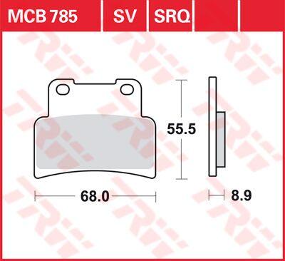 TRW All Round Sintered Metal Brake Pads For Yamaha MT-125 2014-2016 Front