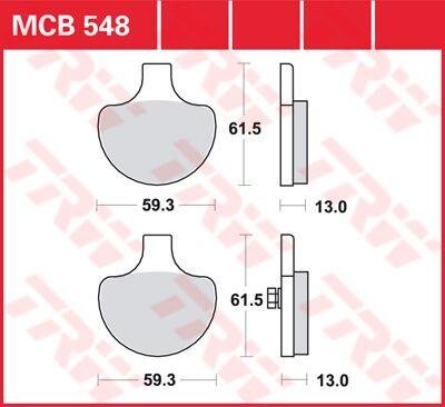 TRW All Round Sintered Metal Brake Pads For Harley Davidson FLHS 1340 Electra Glide Sport 1990 Front