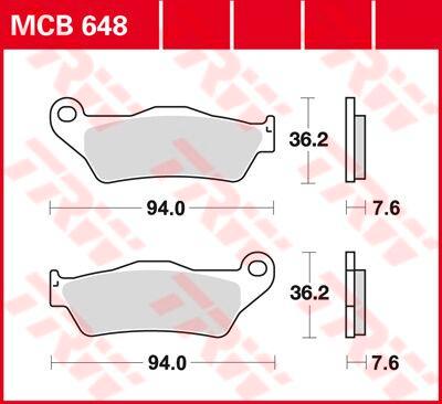 TRW All Round Sintered Metal Brake Pads For KTM Adventure 1050 ABS 2015-2016 Rear