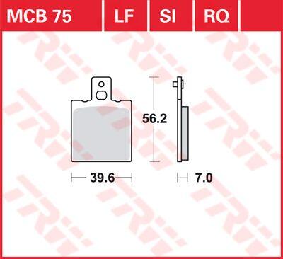 TRW All Round Sintered Metal Brake Pads For Laverda 650 Black Strike 1998-1999 Rear