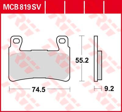 TRW SV Series Sintered Brake Pads For Honda CB 400 FSPEC I Front
