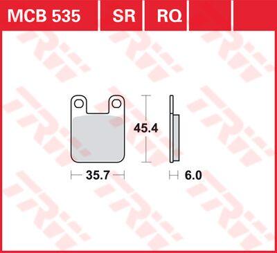 TRW All Round Sintered Metal Brake Pads For Sherco 0.8 80 2003-2004 Front