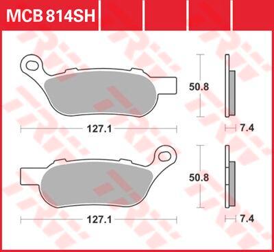 TRW SH Series Sintered Rear Brake Pads For Harley Davidson FLD 1690 2012-2013 Rear