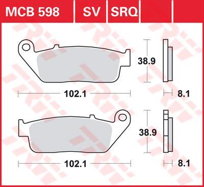 TRW All Round Sintered Metal Brake Pads For Triumph Adventurer 900 1996-2001 Fit Front Or Rear