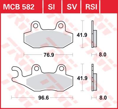 TRW All Round Sintered Metal Brake Pads For Triumph America 800 2002-2006 Rear