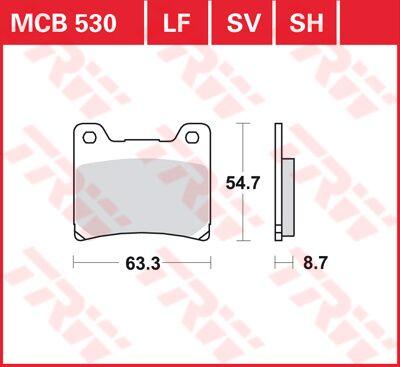 TRW All Round Sintered Metal Brake Pads For Yamaha BT 1100 2002-2006 Rear