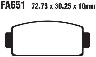 EBC R Series Heavy Duty Sintered Brake Pads For CF Moto CF 500 4X4 2015 Rear