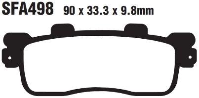 EBC SFA Series Organic Brake Pads For Kymco Downtown 125 I 2010-2014 Rear