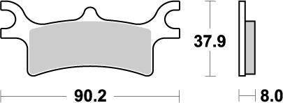 Moto Master Racing Brake Pads For Polaris Magnum 330 4X4 2003-2006 - Rear