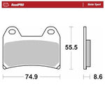 Moto Master RoadPro Sinter Sport Brake Pads For Benelli 402S ABS 2018 Fits Front Left Or Right