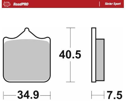 Moto Master RoadPro Sinter Sport Brake Pads For Benelli 502 C ABS 2024 - Front