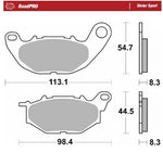 Moto Master RoadPro Sinter Sport Brake Pads For Yamaha MT-03 ABS 2016-2026 Front Left