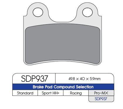 DP Brakes SDP Pro MX High Performance Brake Pads For Gas Gas Contact 250 RR 2020 Front