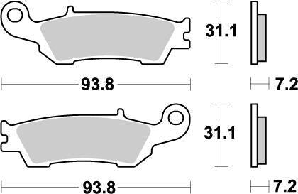 Moto Master Nitro Brake Pads For Yamaha WRF250 2017-2019 & 2021-2024 Front