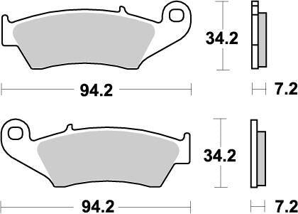 Moto Master Nitro Brake Pads For Cannondale C 440 R 2003-2006 Front & Rear