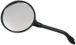 Emgo Round Kawasaki KZ Style Universal Mirror For Kawasaki KZ 1000 - Black Black Satin