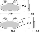 Moto Master Nitro ATV Brake Pads For Arctic Cat Textron 50 2X4 2006-2008 Rear