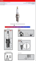 Champion Spark Plug For Polaris ATP 330 4X4 2004-2005