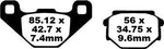 EBC FA Series Organic Brake Pads For Gilera Eaglet 50 1996 Rear