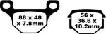 EBC FA Series Organic Brake Pads For Mash Dirt Track 50 2018-2020 Front