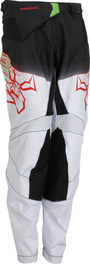 Moose Racing Youth Agroid Pants - Black/Fluorescent Green/Red/White