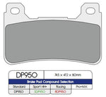 DP Brakes Standard Sintered Metal Brake Pads For Honda CB1000R 2008-2016 Front