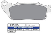 DP Brakes Standard Sintered Metal Brake Pads For Honda CB1000R 2008-2024 Rear