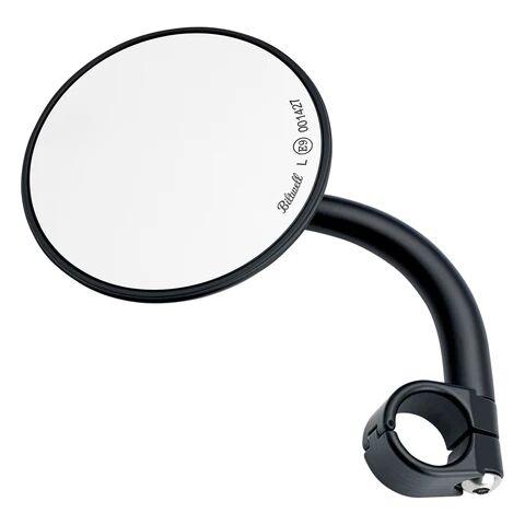 Biltwell Round Short Arm Utility Mirror With Clamp Mount - Black