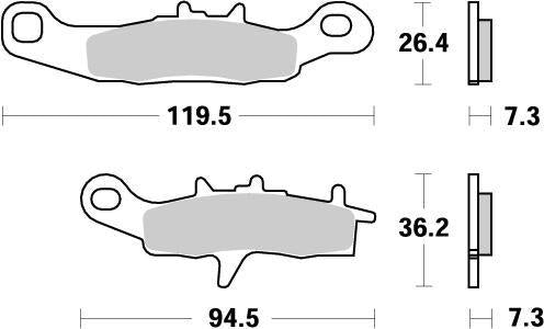 Moto Master Nitro Brake Pads For Kawasaki KX100 1997-2015 & 2019-2021 Front