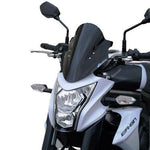 Bullster Windshield Windscreen For Kawasaki ER-6N 650 2012-2016 31 cm (12-1 4") - Black Smoke