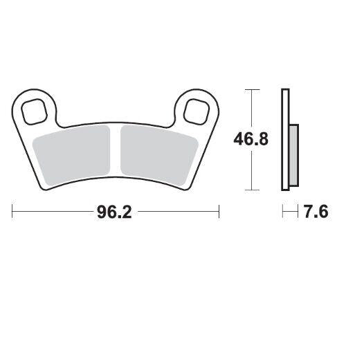 Moto Master Nitro ATV Brake Pads For Polaris General 1000 2016-2017 - Rear