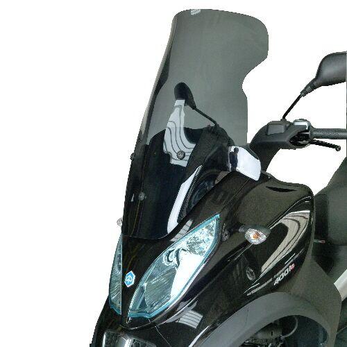 Bullster Windshield Windscreen For Piaggio MP3 300 LT I.E. 71 cm (28") - Grey Smoke