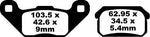 EBC TT Sport Carbon Fusion Brake Pads For CPI XS 250 2006-2008 Rear