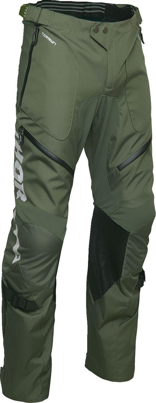Thor Terrain Over-the-Boot Pants - Charcoal Grey Military Green