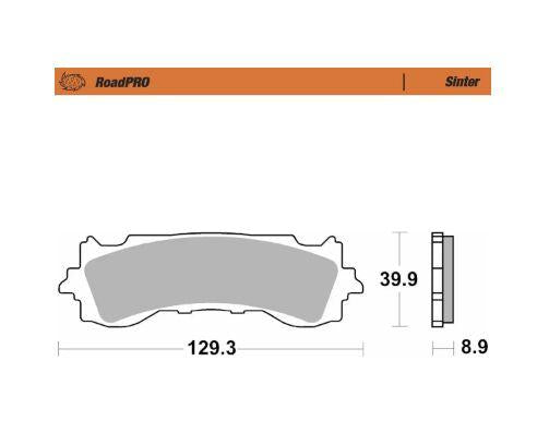 Moto Master RoadPRO Sinter Brake Pads Front For Honda GL 1800 ABS 2018-2024 Fits Front Left Or Right