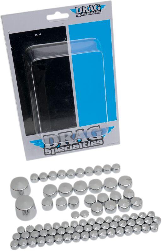 Drag Specialties Bolt Cover Standard Kit For Harley Davidson FLSTC1584 2007-2010 - Silver