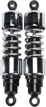 Progressive Suspension 412 Series Cruiser Shocks For Suzuki S 50 Boulevard 2005-2009 305mm (12.00") - Black/Chrome
