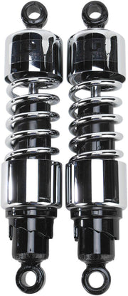Progressive Suspension 412 Series Cruiser Shocks For Suzuki S 50 Boulevard 2005-2009 305mm (12.00") - Black/Chrome