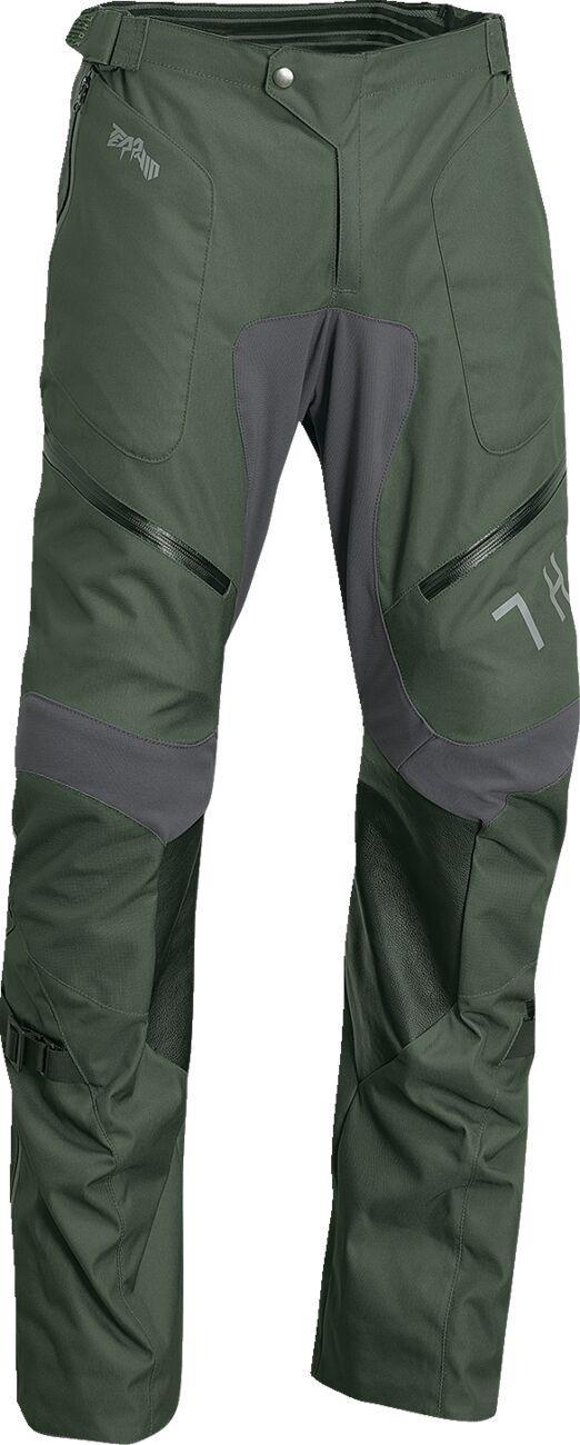 Thor Terrain Over-the-Boot Pants - Charcoal Grey Military Green