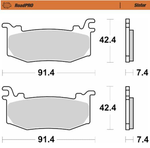 Moto Master Sintered Brake Pads For Ducati Panigale V4 1100 ABS 2025-2026 Front