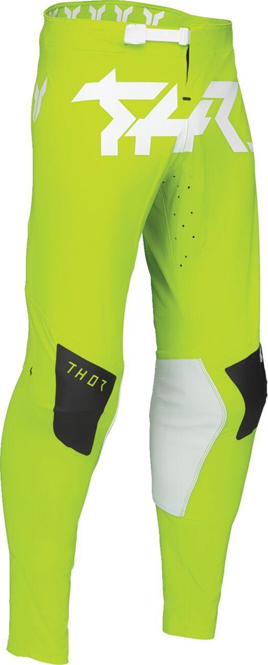 Thor Sportmode Riot Pants - Acid Black Fluorescent Yellow White