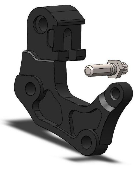 Moto Master Brake Caliper Adapter Bracket For Yamaha XTZ 700 Tenere 2023-2025 Front Left