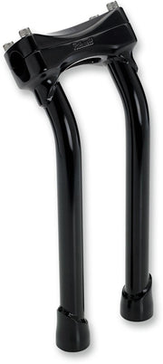 Biltwell Murdock Handlebar Risers 30.5 cm (12") - Black/Electroplate/Satin