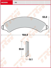 TRW RSI Series Sintered Off-Road Race Brake Pads For Polaris RZR 1000 Turbo R 4X4 2022-2024