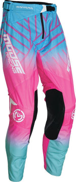 Moose Racing Sahara Pants - Aqua Blue Pink White