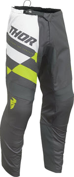 Thor Sector Checker Pants - Acid Yellow Grey White