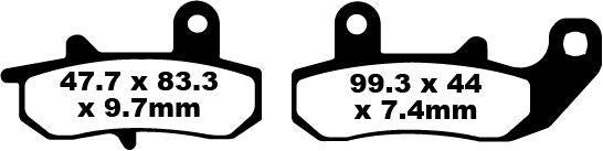EBC FA Series Organic Brake Pads For Suzuki DR600R Dakar 1989 Rear