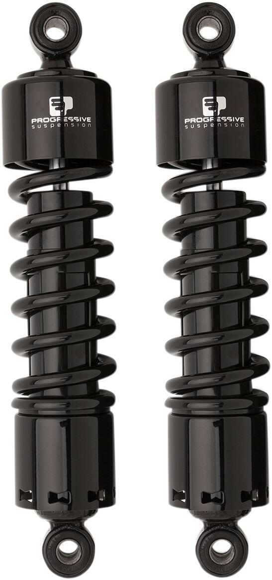 Progressive Suspension 412 Series Shocks For Harley Davidson FLD 1690 2012-2013 279.40 mm (11.00") - Black